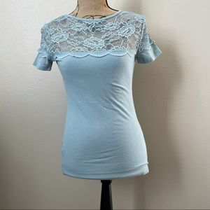 H&M Teal Women’s Lace top S